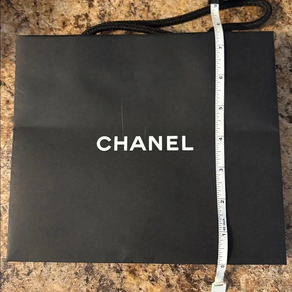 CHANEL Black Gift Bag 8 pack with White Logo - Picture 5 of 5